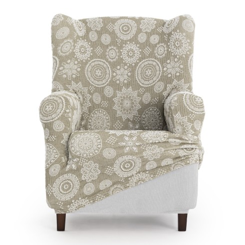 Funda Superelástica para Sillón Orejero Modelo Salsa – Diseño Floral y Cobertura Total