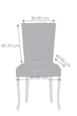 Pack dos fundas superelásticas con respaldo para silla modelo Salsa