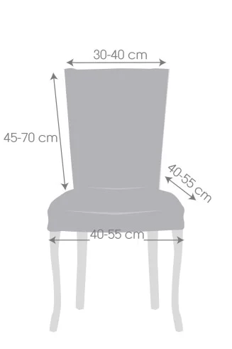 Pack dos fundas superelásticas con respaldo para silla modelo Salsa