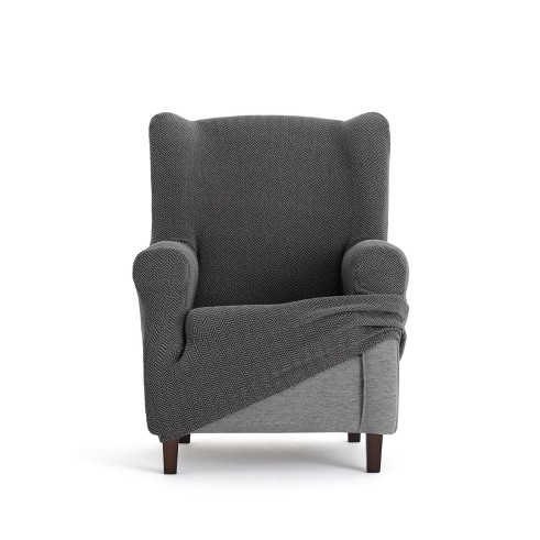 Funda Superelástica para Sillón Orejero Modelo Jaz – Elegancia Moderna con Chevron
