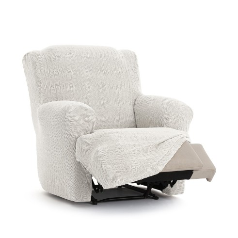 Funda Superelástica para Sillón Relax Pies Juntos Modelo Jaz – Protección con Diseño Chevron
