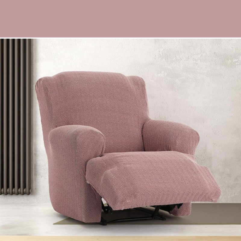 Funda Superelástica para Sillón Relax Pies Juntos Modelo Jaz – Protección con Diseño Chevron