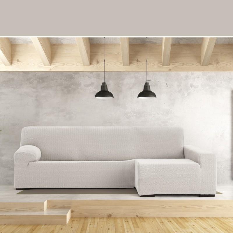 Funda Superelástica para Chaise Longue Modelo Jaz – Cobertura Chevron y Comodidad Funda Superelástica para Chaise Longue Modelo Jaz – Cobertura Chevron y Comodidad