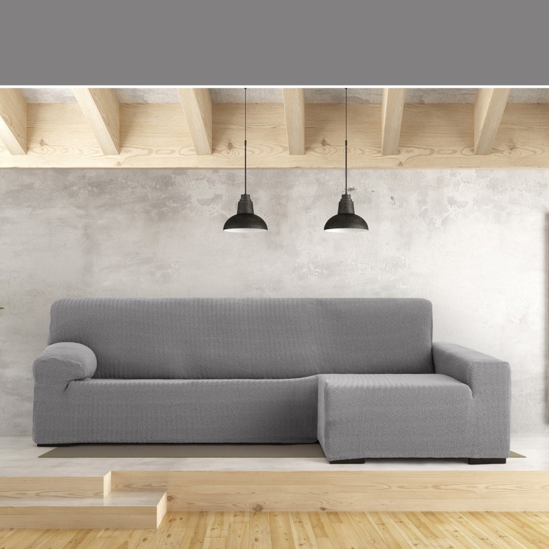 Funda Superelástica para Chaise Longue Modelo Jaz – Cobertura Chevron y Comodidad Funda Superelástica para Chaise Longue Modelo Jaz – Cobertura Chevron y Comodidad