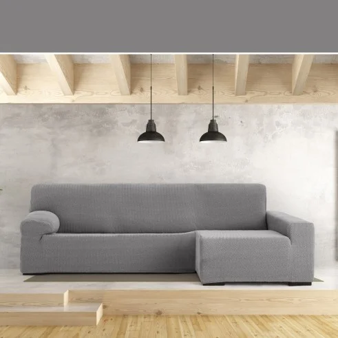 Funda Superelástica para Chaise Longue Modelo Jaz – Cobertura Chevron y Comodidad