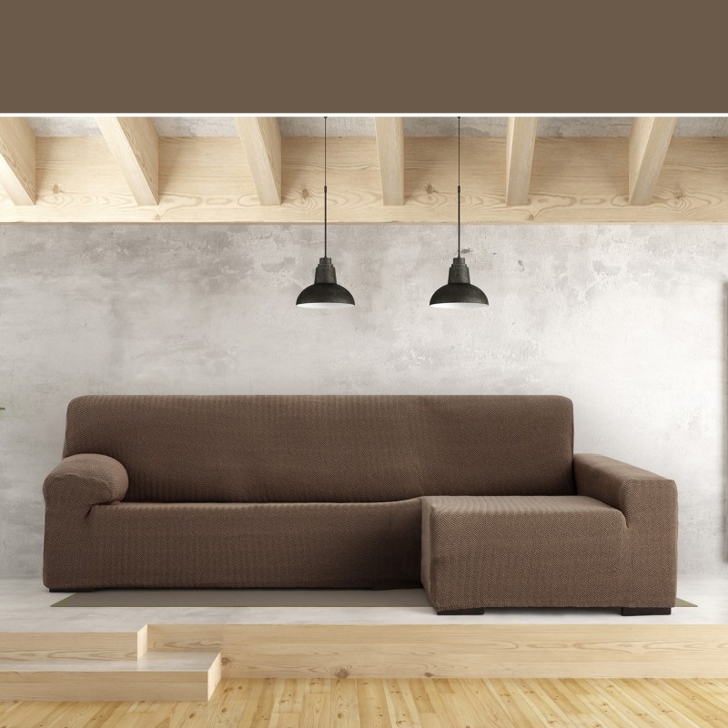 Funda Superelástica para Chaise Longue Modelo Jaz – Cobertura Chevron y Comodidad Funda Superelástica para Chaise Longue Modelo Jaz – Cobertura Chevron y Comodidad