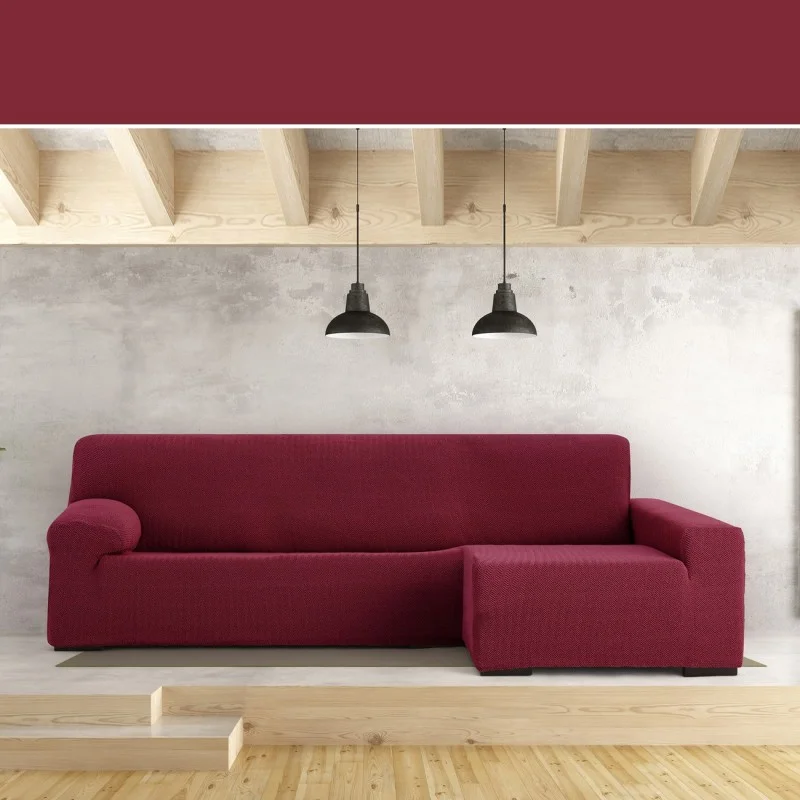 Funda para chaise longue superelástica modelo Jaz Funda para chaise longue superelástica modelo Jaz
