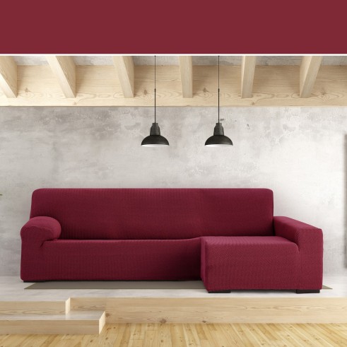 Funda Superelástica para Chaise Longue Modelo Jaz – Cobertura Chevron y Comodidad