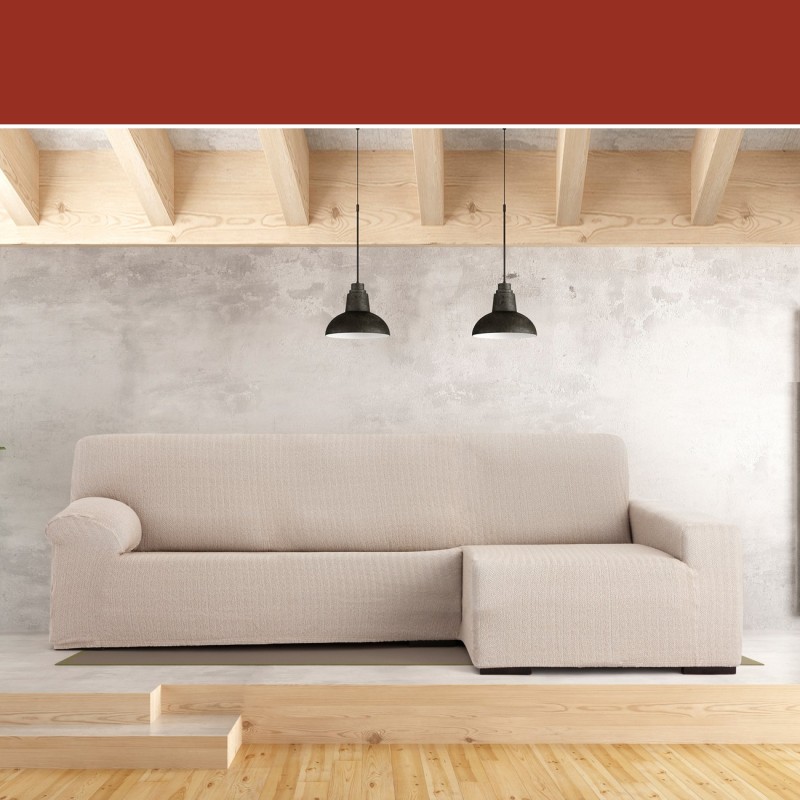 Funda Superelástica para Chaise Longue Modelo Jaz – Cobertura Chevron y Comodidad Funda Superelástica para Chaise Longue Modelo Jaz – Cobertura Chevron y Comodidad