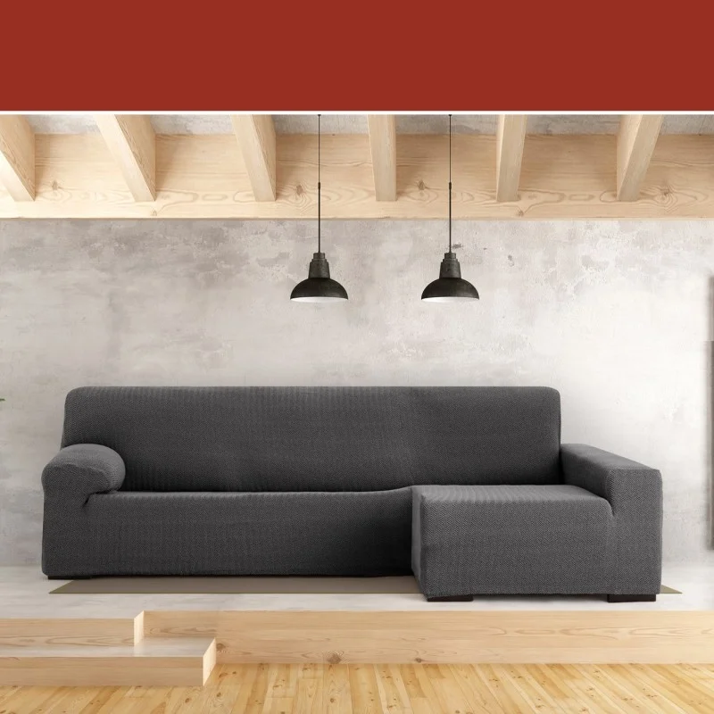Funda para chaise longue superelástica modelo Jaz Funda para chaise longue superelástica modelo Jaz