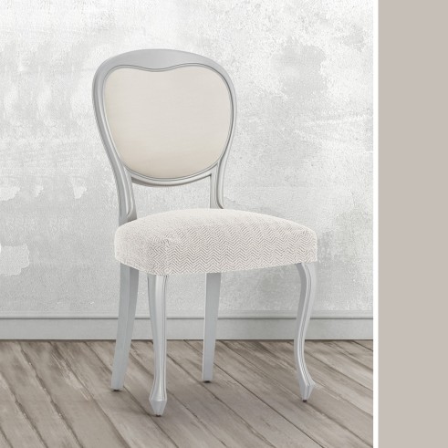 Pack Fundas Superelásticas con Respaldo para Silla Modelo Jaz – Diseño Chevron para el Comedor