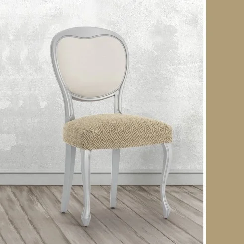Pack Fundas Superelásticas con Respaldo para Silla Modelo Jaz – Diseño Chevron para el Comedor