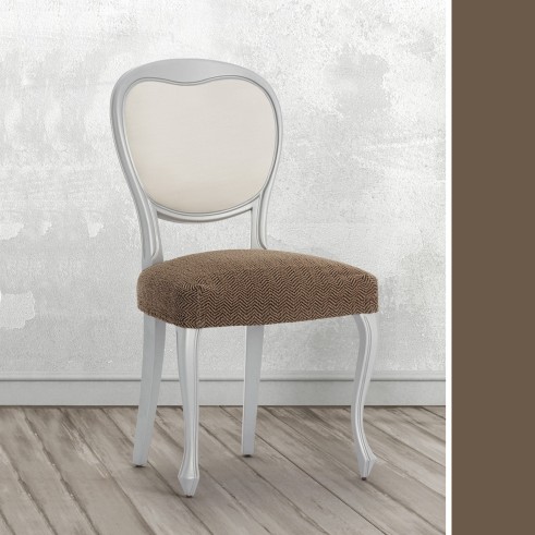 Pack Fundas Superelásticas con Respaldo para Silla Modelo Jaz – Diseño Chevron para el Comedor
