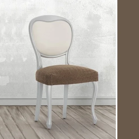 Pack Fundas Superelásticas con Respaldo para Silla Modelo Jaz – Diseño Chevron para el Comedor
