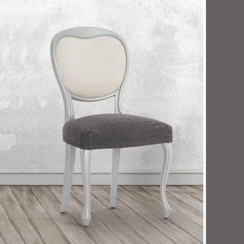 Pack Fundas Superelásticas con Respaldo para Silla Modelo Jaz – Diseño Chevron para el Comedor