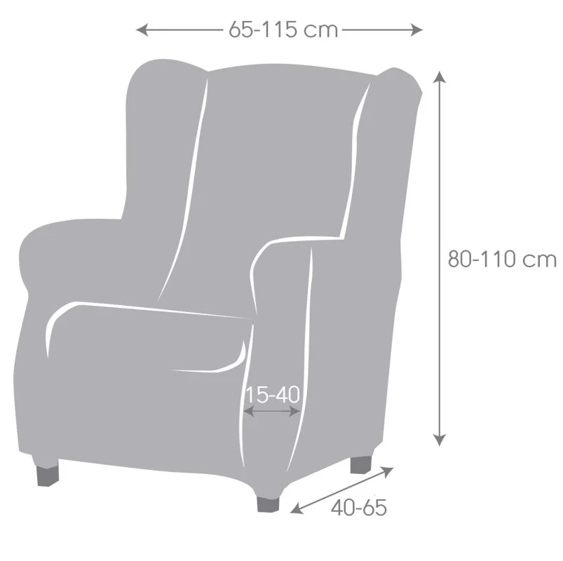Funda superelástica para sillón orejero modelo Roc Funda superelástica para sillón orejero modelo Roc