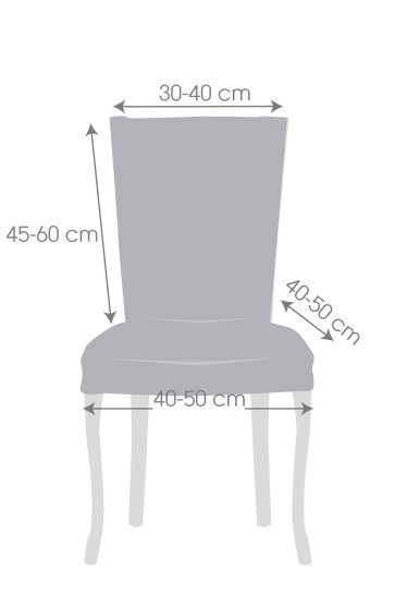 Pack dos fundas bielásticas con respaldo para silla modelo Dorian