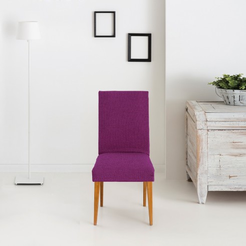 Pack dos fundas bielásticas con respaldo para silla modelo Dorian – Renovación y Estilo