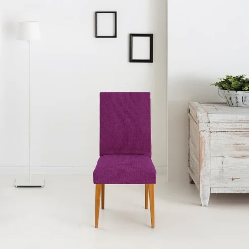 Pack dos fundas bielásticas con respaldo para silla modelo Dorian – Renovación y Estilo