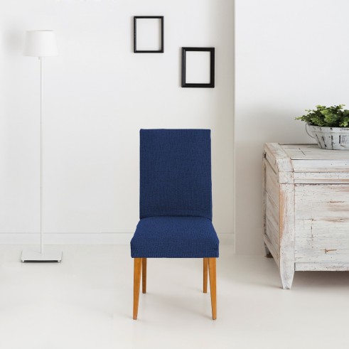 Pack dos fundas bielásticas con respaldo para silla modelo Dorian – Renovación y Estilo