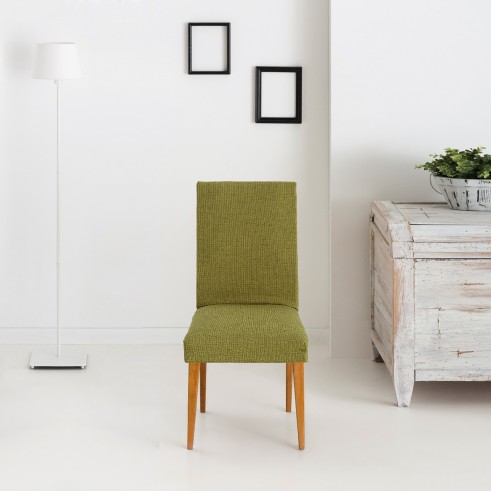 Pack dos fundas bielásticas con respaldo para silla modelo Dorian – Renovación y Estilo