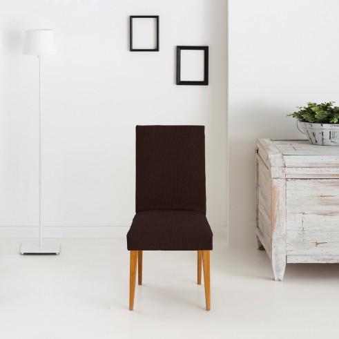 Pack dos fundas bielásticas con respaldo para silla modelo Dorian – Renovación y Estilo