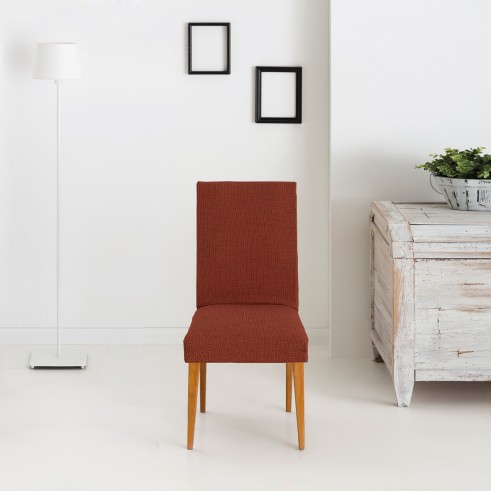 Pack dos fundas bielásticas con respaldo para silla modelo Dorian – Renovación y Estilo