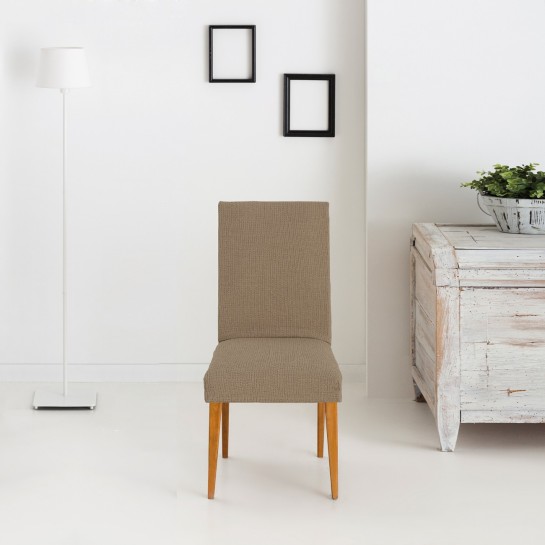 Pack dos fundas bielásticas con respaldo para silla modelo Dorian – Renovación y Estilo