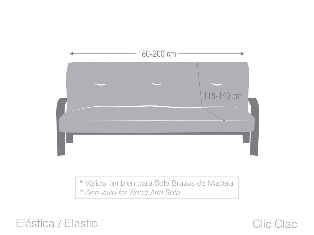 Funda Sofá Clic-Clac Aquiles – Elástica y Fácil de Instalar Funda Sofá Clic-Clac Aquiles – Elástica y Fácil de Instalar