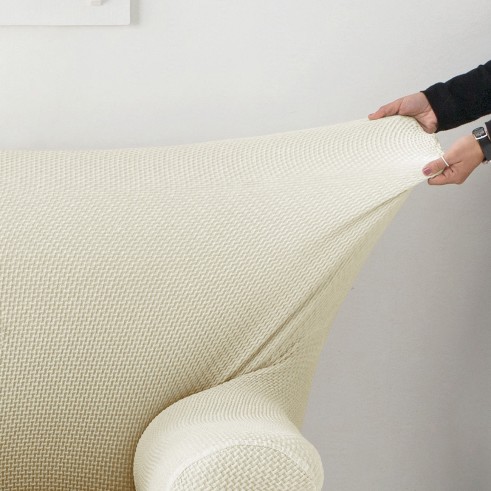 Funda para chaise longue bielástica modelo Cora – Elegancia y Adaptabilidad
