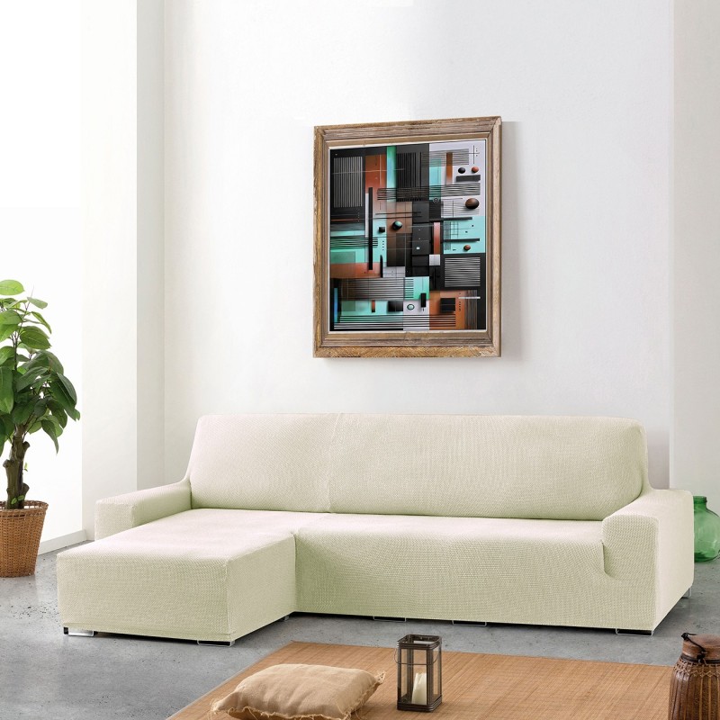 Funda para chaise longue bielástica modelo Cora – Elegancia y Adaptabilidad