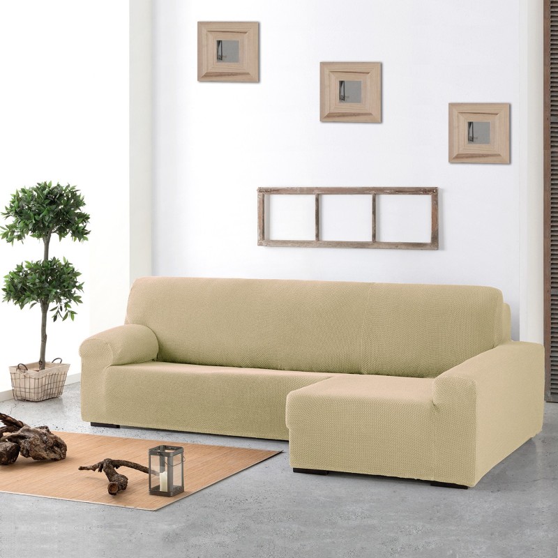 Funda para chaise longue bielástica modelo Cora – Elegancia y Adaptabilidad