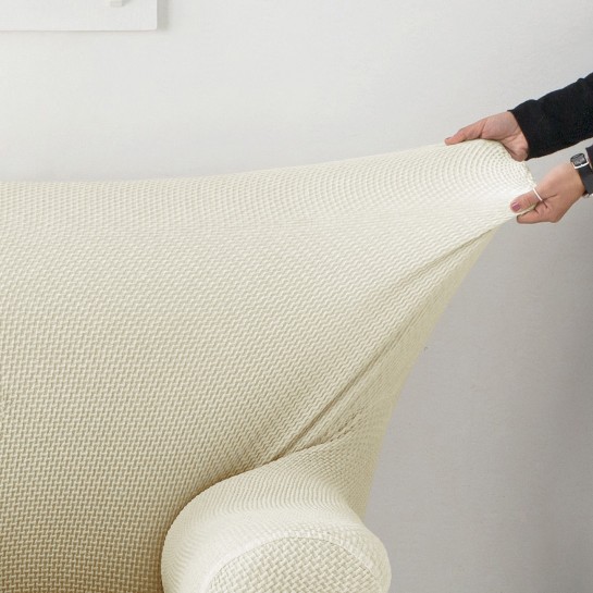 Funda bielástica para sillón orejero modelo Cora