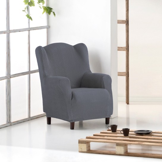 Funda bielástica para sillón orejero modelo Cora