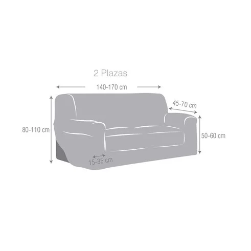 Funda Sofá Elástica Argos – Textura en Relieve y Ajuste Total