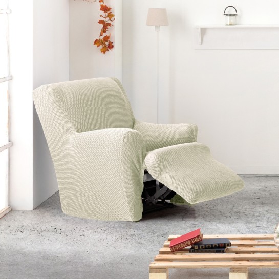 Funda bielástica para sillón relax pies juntos modelo Cora