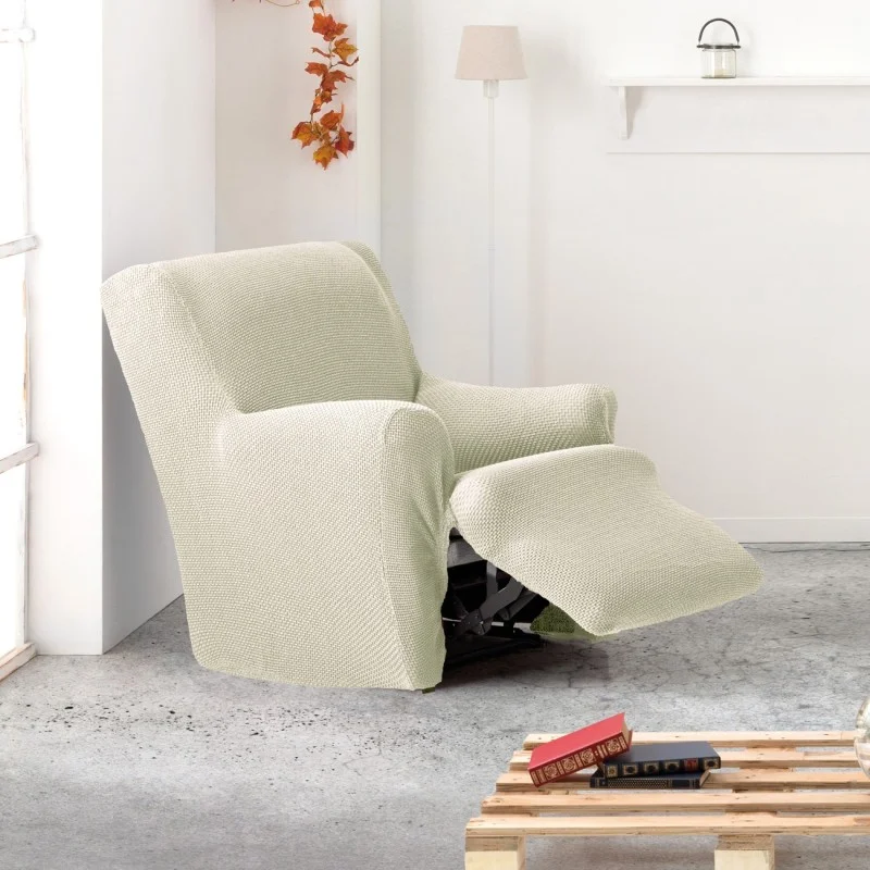 Funda bielástica para sillón relax pies juntos modelo Cora Funda bielástica para sillón relax pies juntos modelo Cora