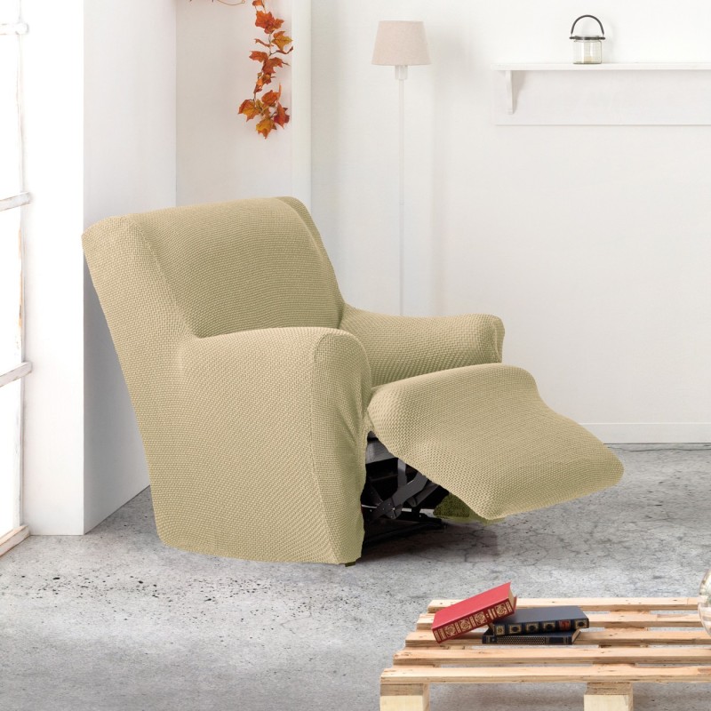 Funda bielástica para sillón relax pies juntos Cora | Cobertura total con diseño elegante Funda bielástica para sillón relax pies juntos Cora | Cobertura total con diseño elegante