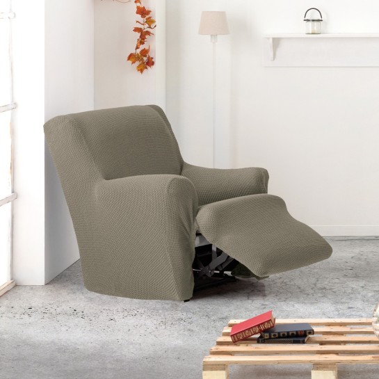 Funda bielástica para sillón relax pies juntos modelo Cora