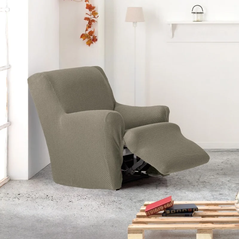 Funda bielástica para sillón relax pies juntos modelo Cora Funda bielástica para sillón relax pies juntos modelo Cora