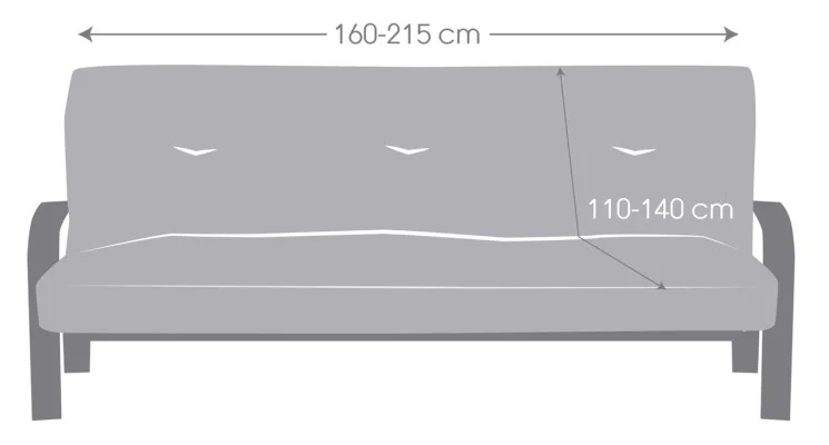 Funda bielástica para sofá Clic-Clac modelo Cora