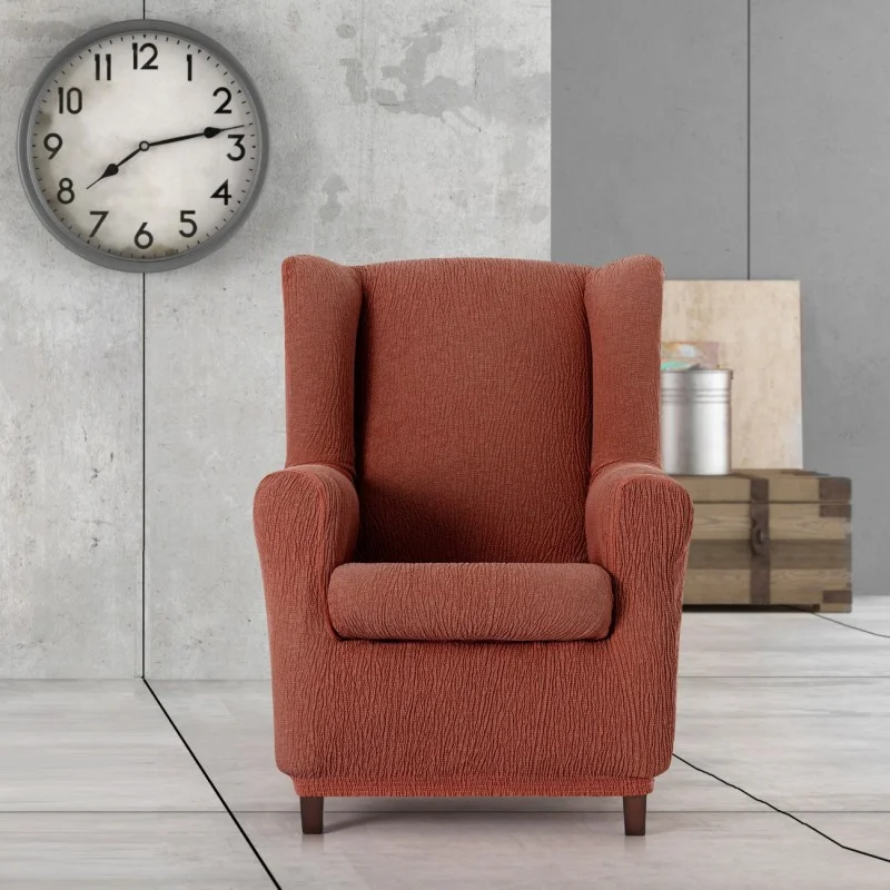 Funda elástica para sillón orejero modelo Troya Funda elástica para sillón orejero modelo Troya
