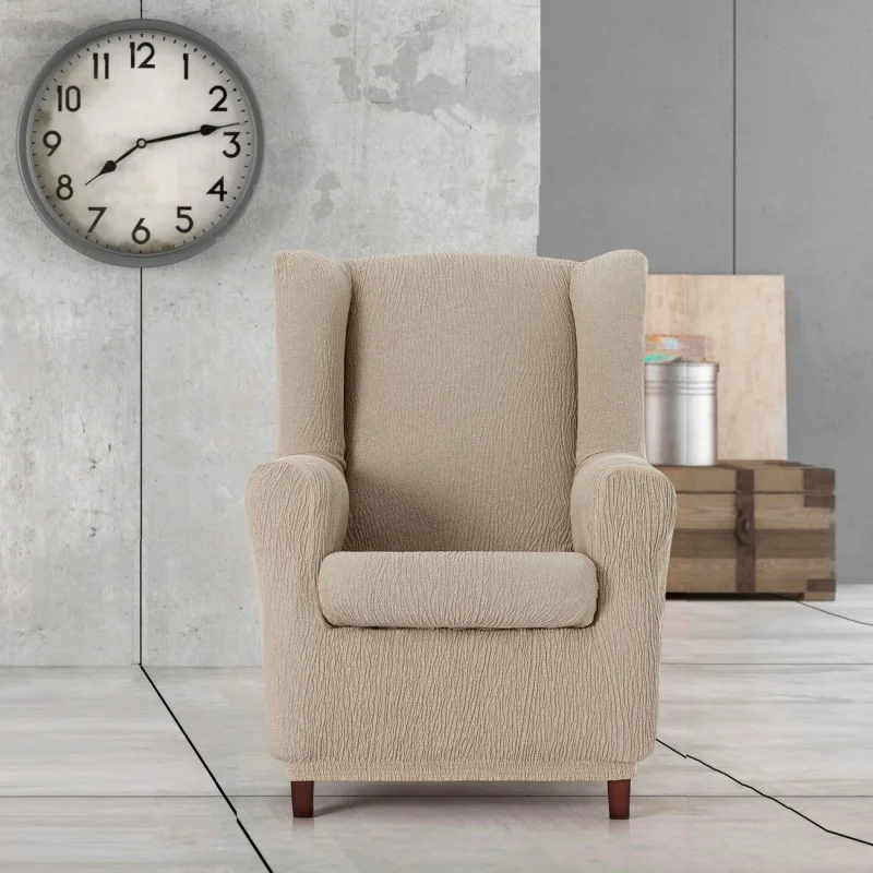 Funda elástica para sillón orejero modelo Troya Funda elástica para sillón orejero modelo Troya