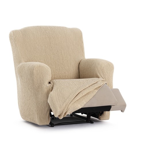 Funda elástica para sillón relax pies juntos Troya | Cobertura total con elegancia