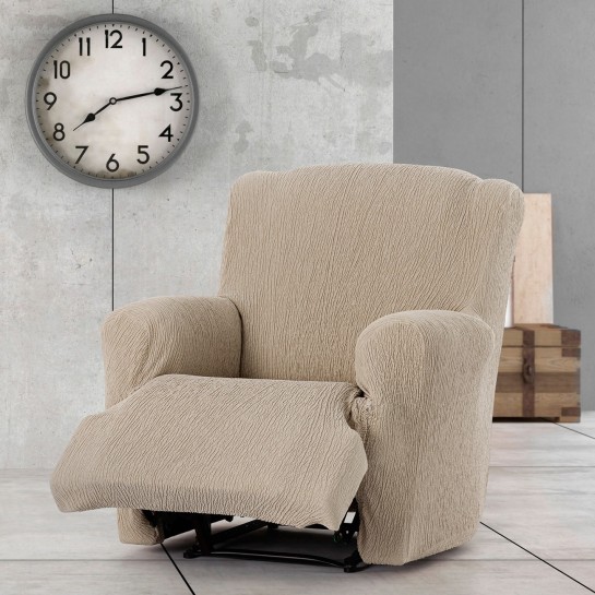 Funda elástica para sillón relax pies juntos modelo Troya