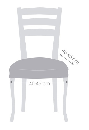 Pack dos fundas elásticas para silla modelo Troya