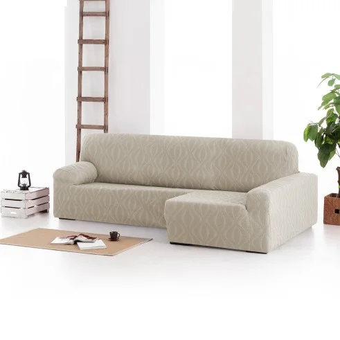 Funda elástica para chaise longue Iria | Estilo contemporáneo con ajuste a medida