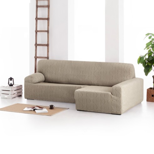 Funda elástica para chaise longue Iria | Estilo contemporáneo con ajuste a medida
