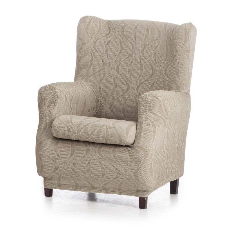 Funda elástica para sillón orejero Iria | Estilo renovado con textura moderna Funda elástica para sillón orejero Iria | Estilo renovado con textura moderna