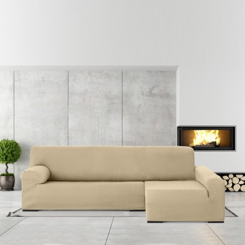 Funda elástica para chaise longue Ulises | Ajuste impecable y textura decorativa